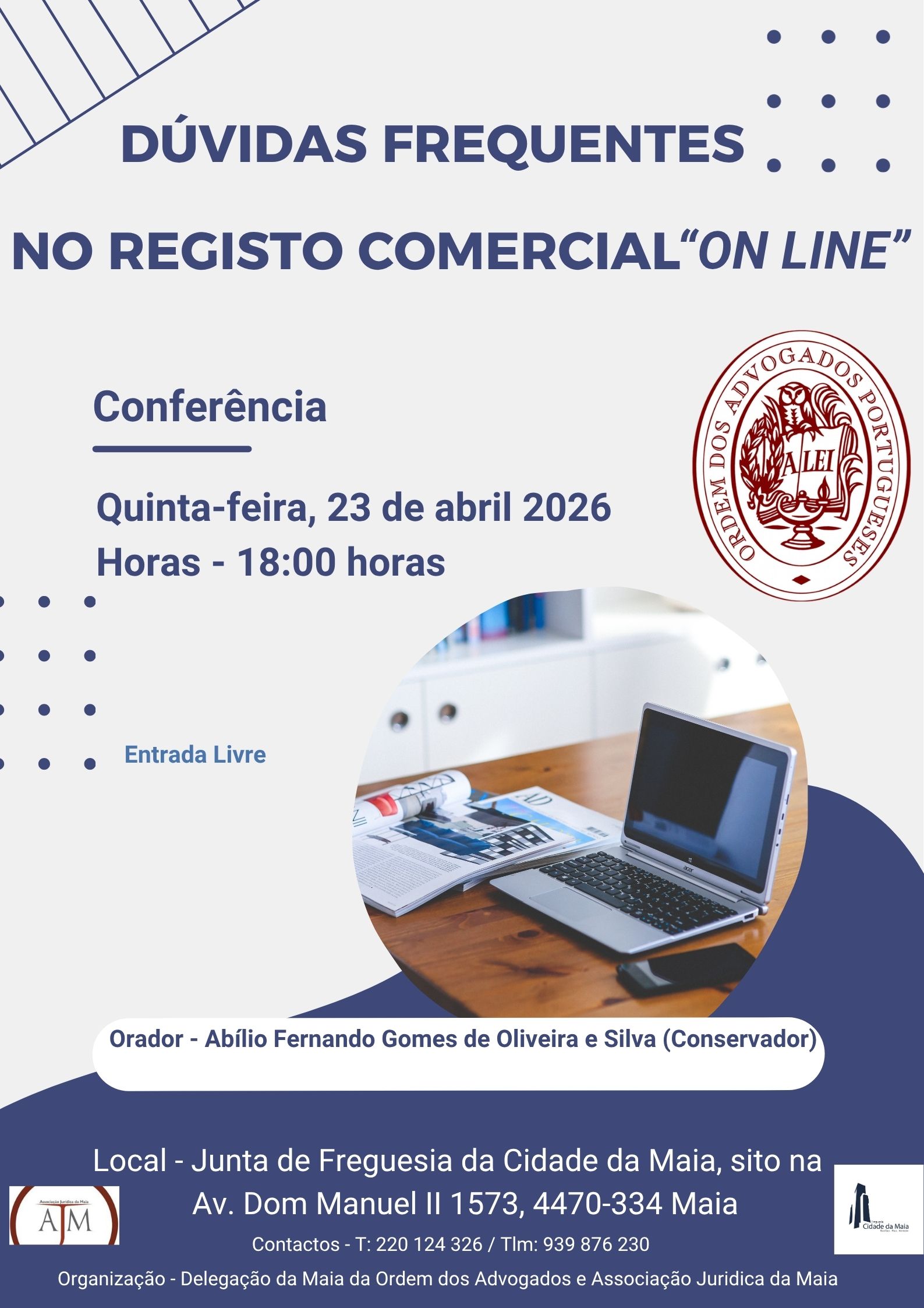 Conferência I 23 de Abril às 18h00
